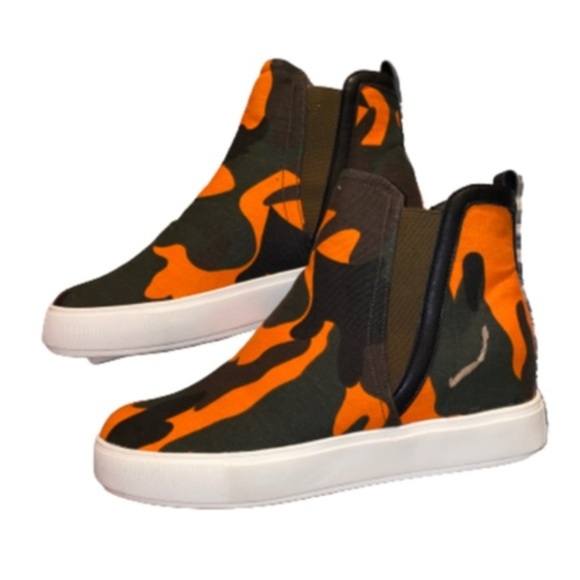 Chase + Chloe Kendra Neon Orange Slip-on sneaker - Picture 2 of 7